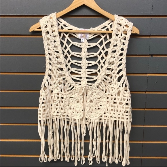 Roommates Tops - Crochet vest